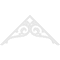 Ekena Millwork Pitch Bordeaux Architectural Grade PVC Gable Pediment, 60"W x 30"H x 1"P (12/12) GPP060X030X100BOR - alternate 2